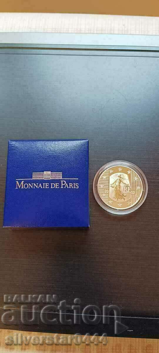 Auction Silver coin 5 euro France 2002 Auction Silver coin 5 euro France 2002