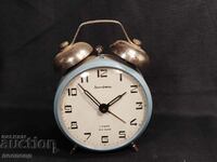 BZC OLD RETRO MECHANICAL CLOCK ALARM CLOCK AMBER