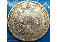 1 Florin 1862 Austria Franz Joseph argint - rar !!!!