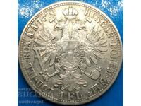 Austria 1 Florin 1870 A - Viena Franz Joseph argint RAR