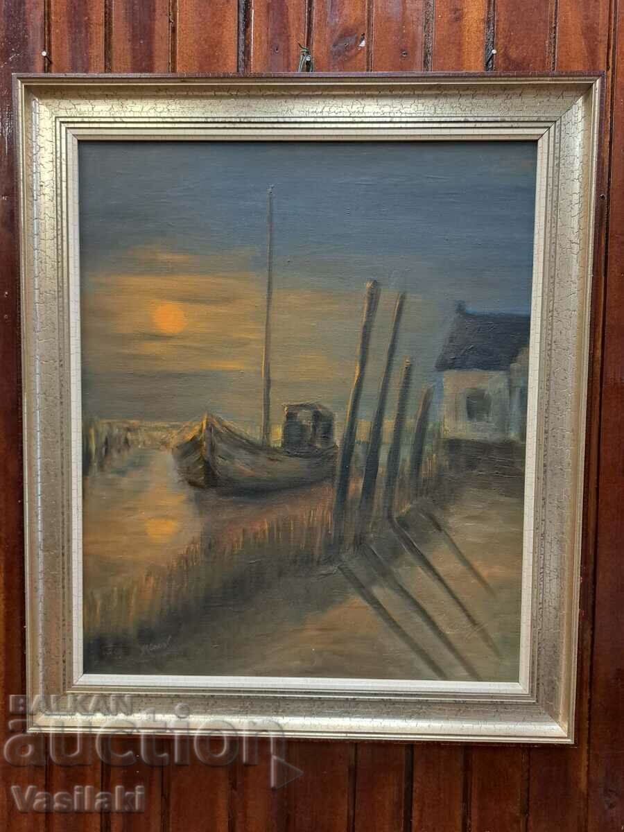 Beautiful Danish painting oil on canvas