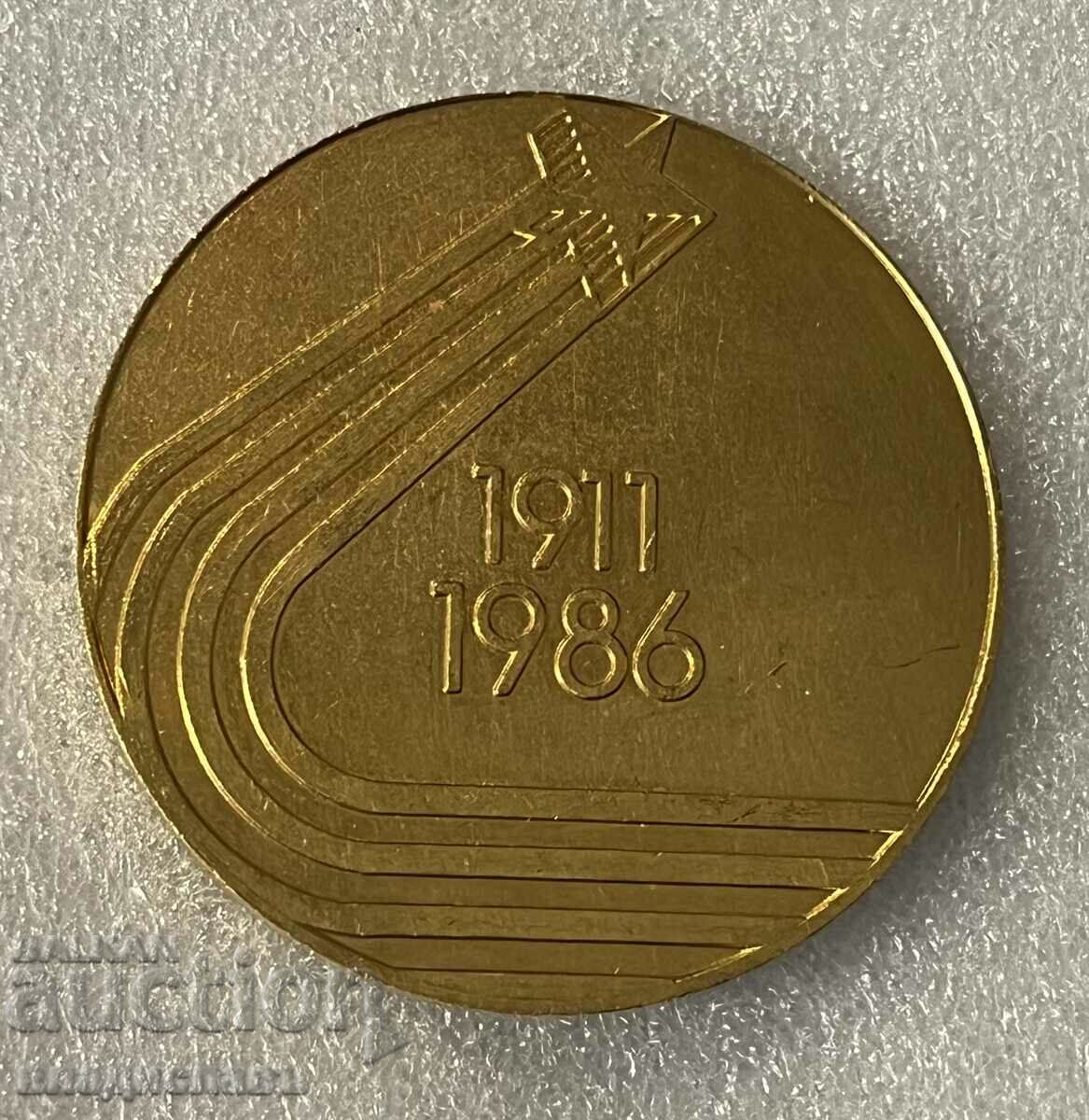 Auction football plaque Bulgaria 75 years Levski - Spartak Auction football plaque Bulgaria 75 years Levski - Spartak