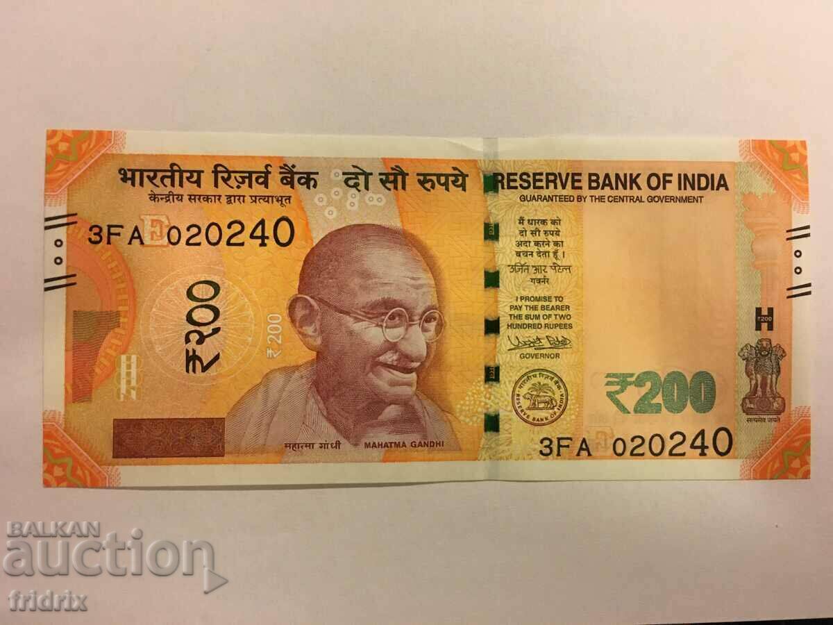 India 200 de rupii / India 200 de rupii 2018