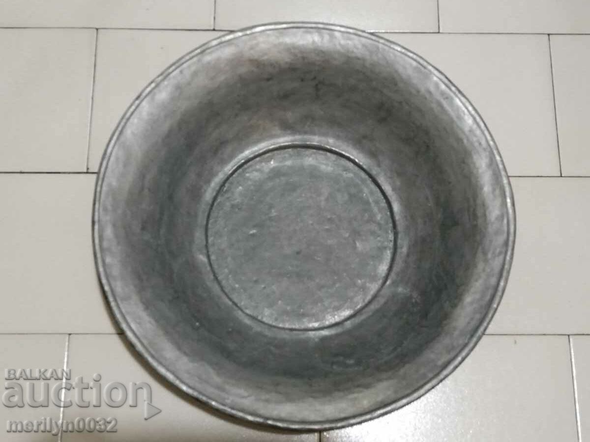 Tinned basin, copper vessel, copper, trough