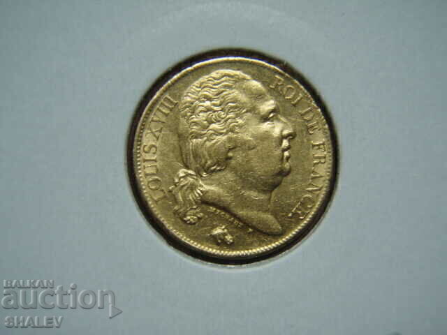 20 Francs 1820 A France - AU (Gold) - 7 20 Francs 1820 A France - AU (Gold) - 7