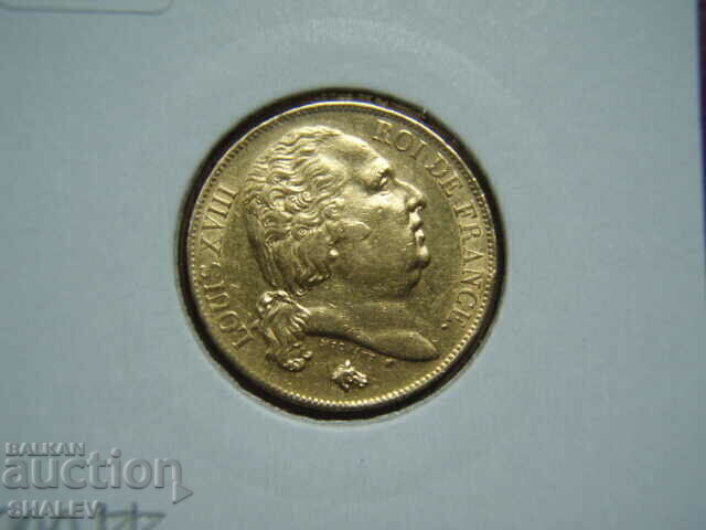 20 Francs 1820 W France - AU (Gold) - 7