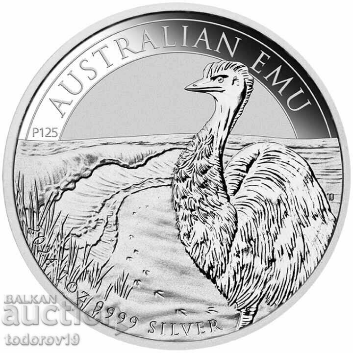 Argint 1 oz EMU Australia 2024