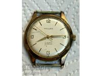 Rare PALLAS gold plated mechanical wristwatch