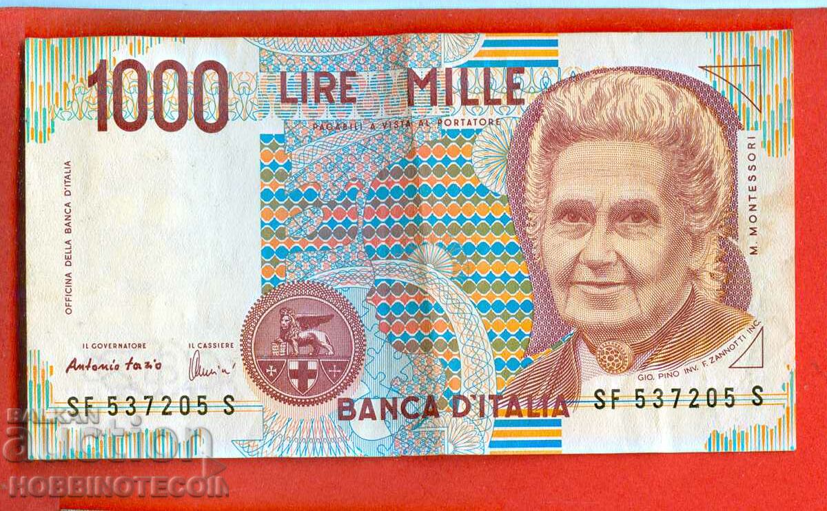 ITALY ITALY 1000 Lire έκδοση - τεύχος 1990 - υπογραφή 1 - 1