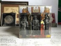 set de figurine de metal Henric VIII fabricate în Anglia