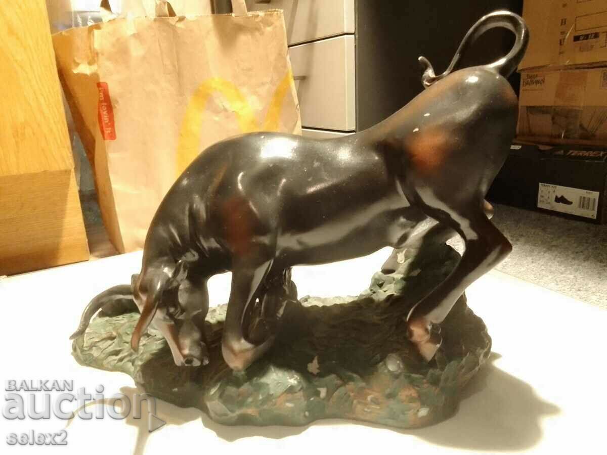 Wall Street Bull Large Desk Figurine