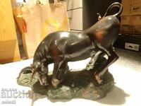 Wall Street Bull Large Desk Figurine