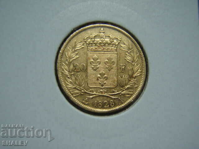Licitație 20 franci 1828 A Franța (20 franci Franța) - AU (aur)