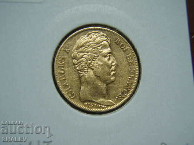 20 franci 1828 A Franța (20 franci Franța) - AU (aur) - 7