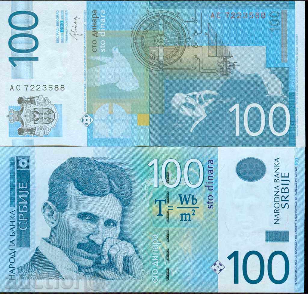 SERBIA SERBIA 100 Dinars issue - issue 2013 NEW UNC