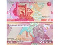 UZBEKISTAN OZBEKISTAN 2000 2,000 Sum issue 2021 UNC