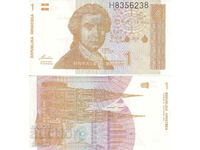 tino37- CROATIA - 1 DINAR - 1991 - UNC