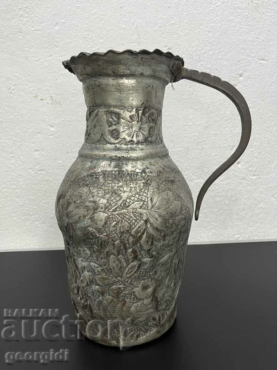 Arabic hammered vessel from the mid-19th century. #6195