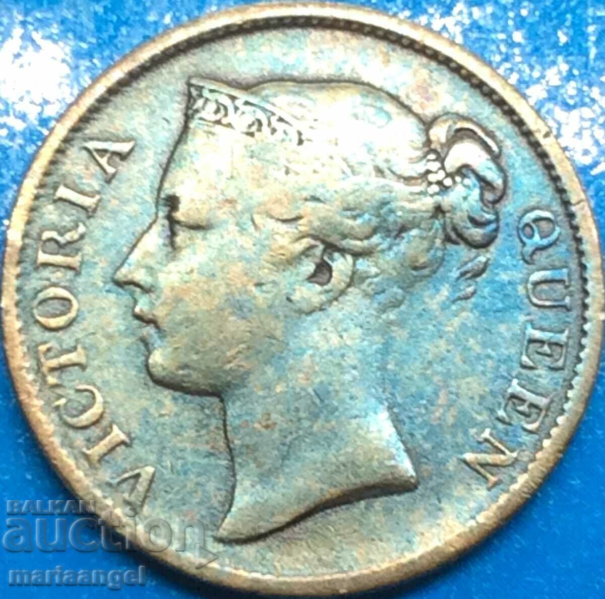 Great Britain 1/2 Cent 1845 East Indies