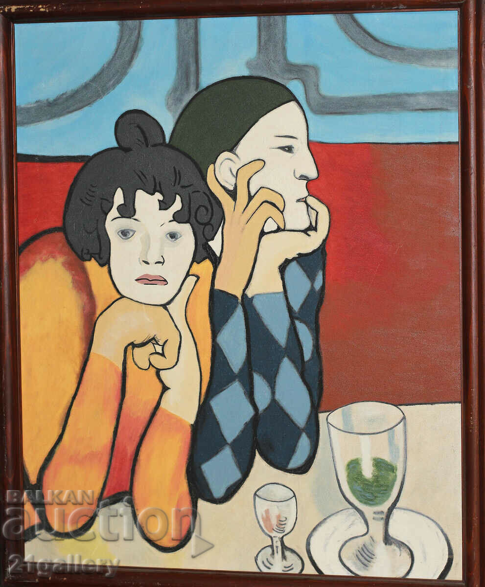 Pablo Picasso - oil painting reproduction "Two Acrobats" Pablo Picasso - oil painting reproduction "Two Acrobats"