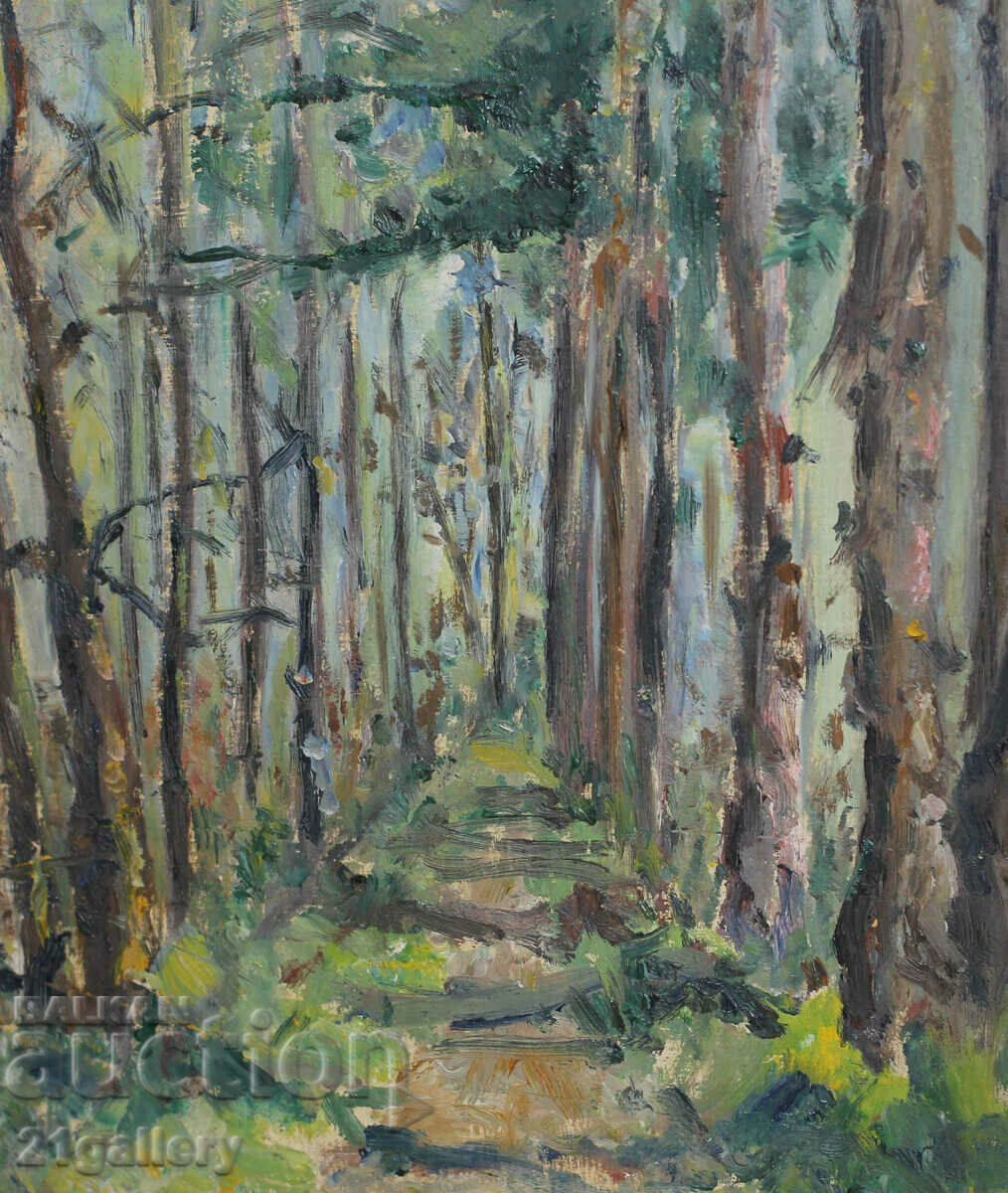 Petar Petrov Forest landscape, oil paints - 5 Petar Petrov Forest landscape, oil paints - 5