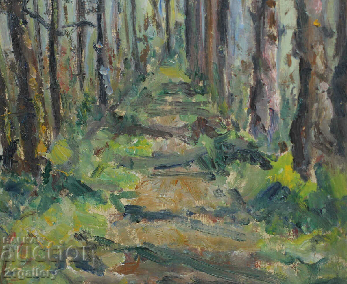 Petar Petrov Forest landscape, oil paints - 7 Petar Petrov Forest landscape, oil paints - 7