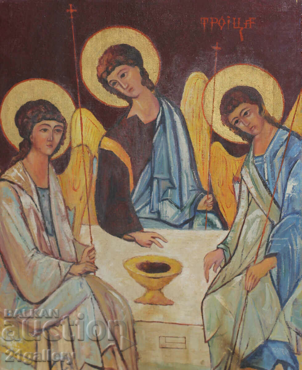 Доставка на Маслена картина религиозна тематика Света Троица Доставка на Маслена картина религиозна тематика Света Троица