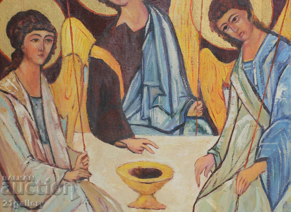 Маслена картина религиозна тематика Света Троица - 6 Маслена картина религиозна тематика Света Троица - 6