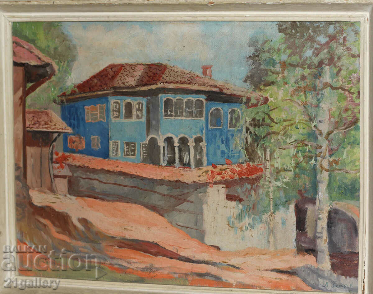 Lyuben Petrov Hristov - Red/oil paints, signed with price 350.00 BGN | € 178.95 Lyuben Petrov Hristov - Red/oil paints, signed with price 350.00 BGN | € 178.95