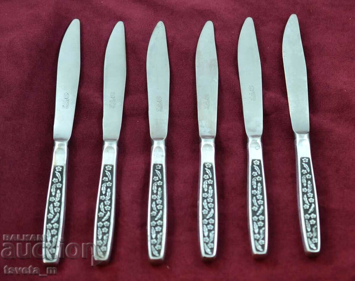 Cutlery 6 pcs. USSR knives with price 12.00 BGN | € 6.14 Cutlery 6 pcs. USSR knives with price 12.00 BGN | € 6.14