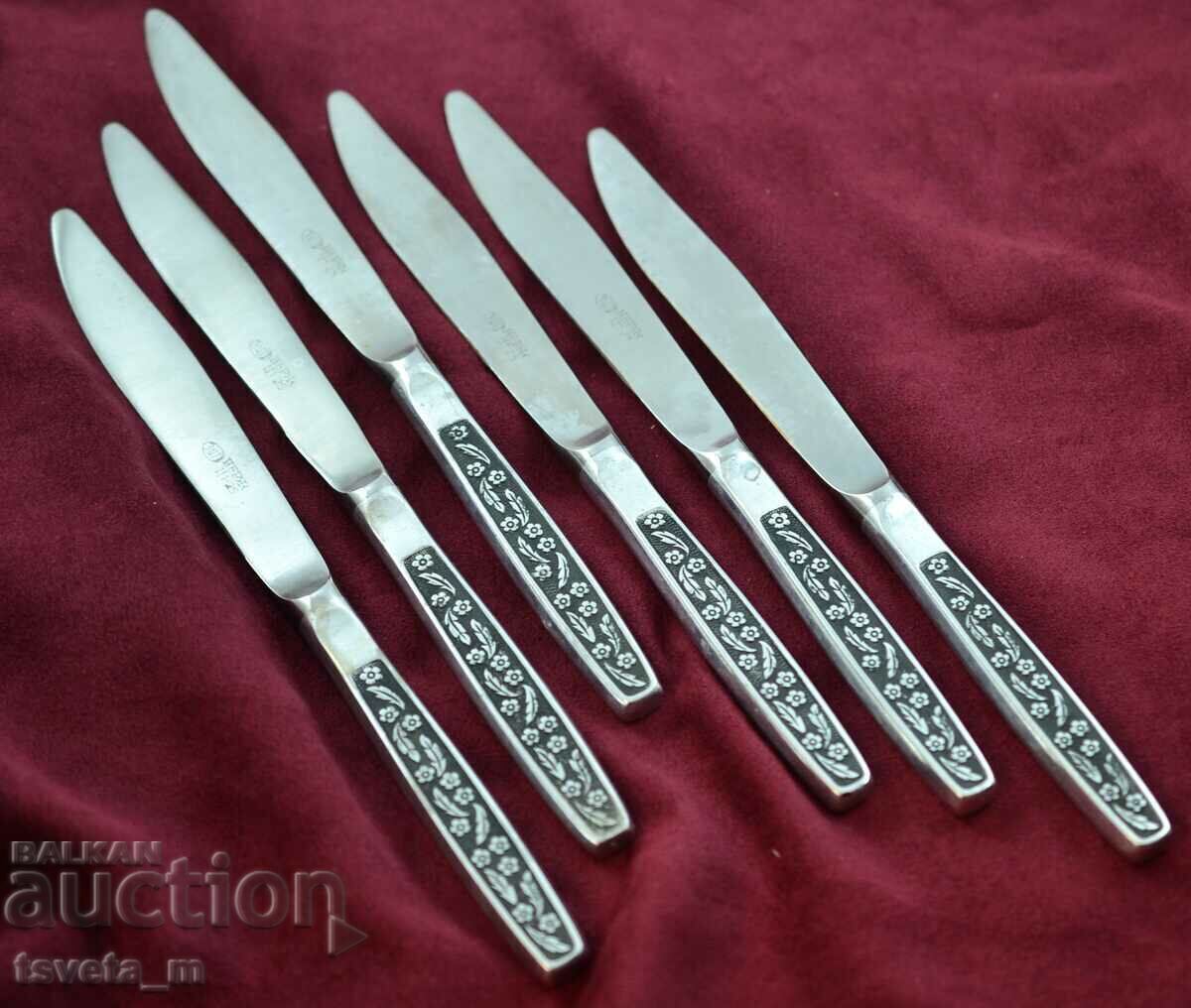 Auction Cutlery 6 pcs. USSR knives Auction Cutlery 6 pcs. USSR knives