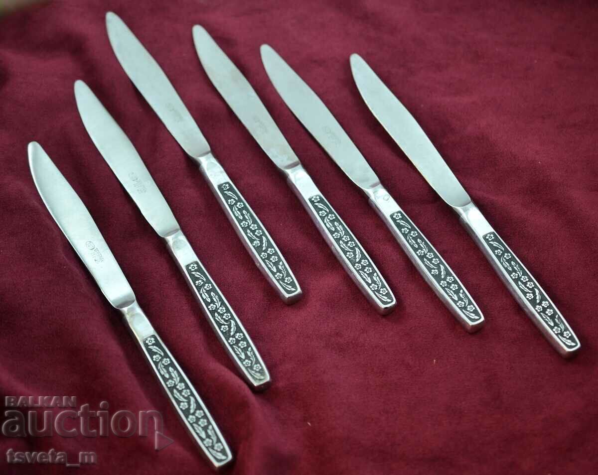 Cutlery 6 pcs. USSR knives Cutlery 6 pcs. USSR knives