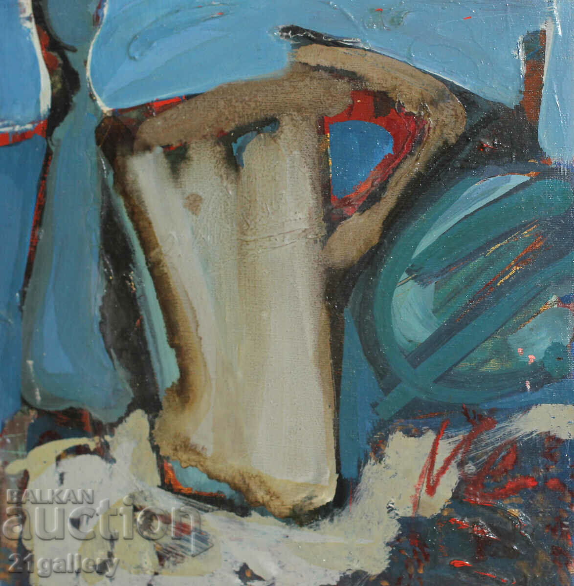 Mariana Ezhbekova, abstract composition oil paints with price 200.00 BGN | € 102.26 Mariana Ezhbekova, abstract composition oil paints with price 200.00 BGN | € 102.26