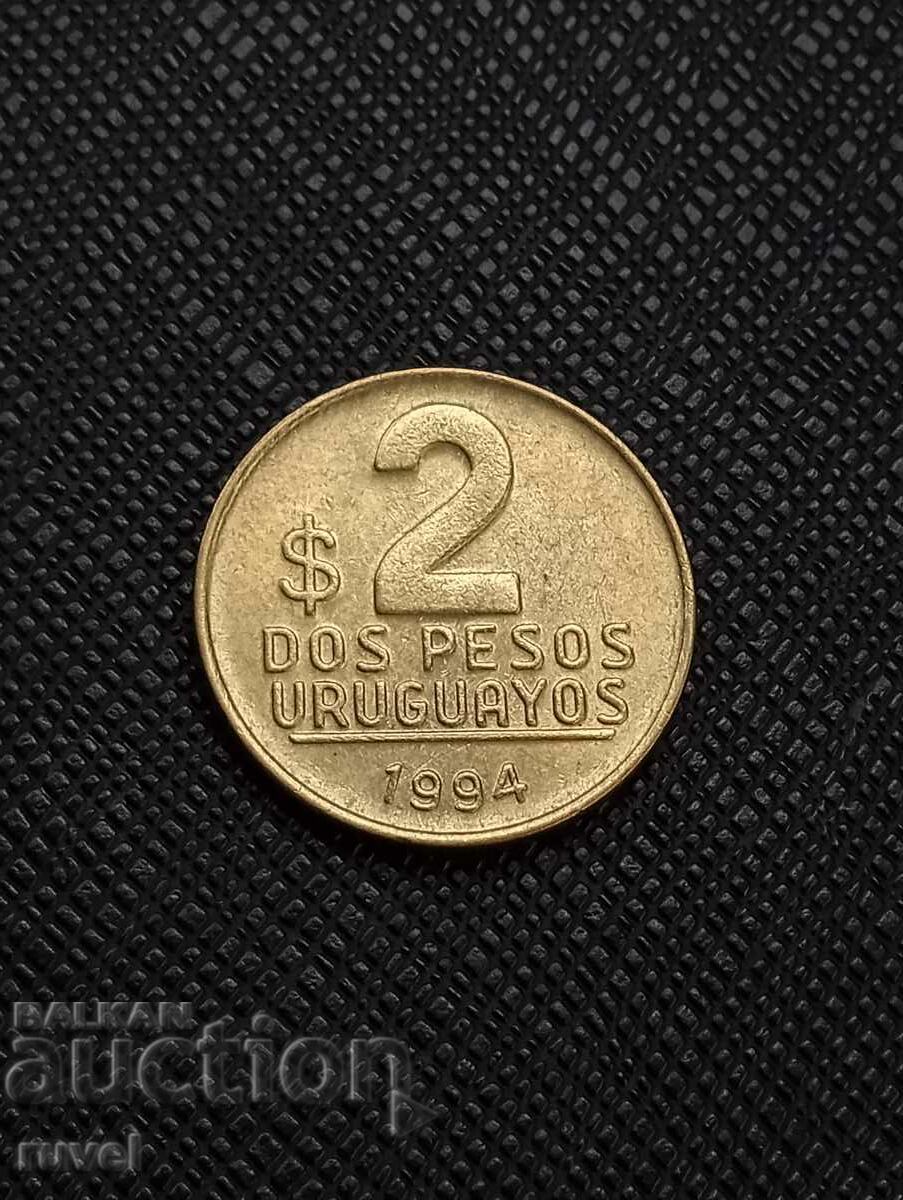 Uruguay 2 pesos 1994