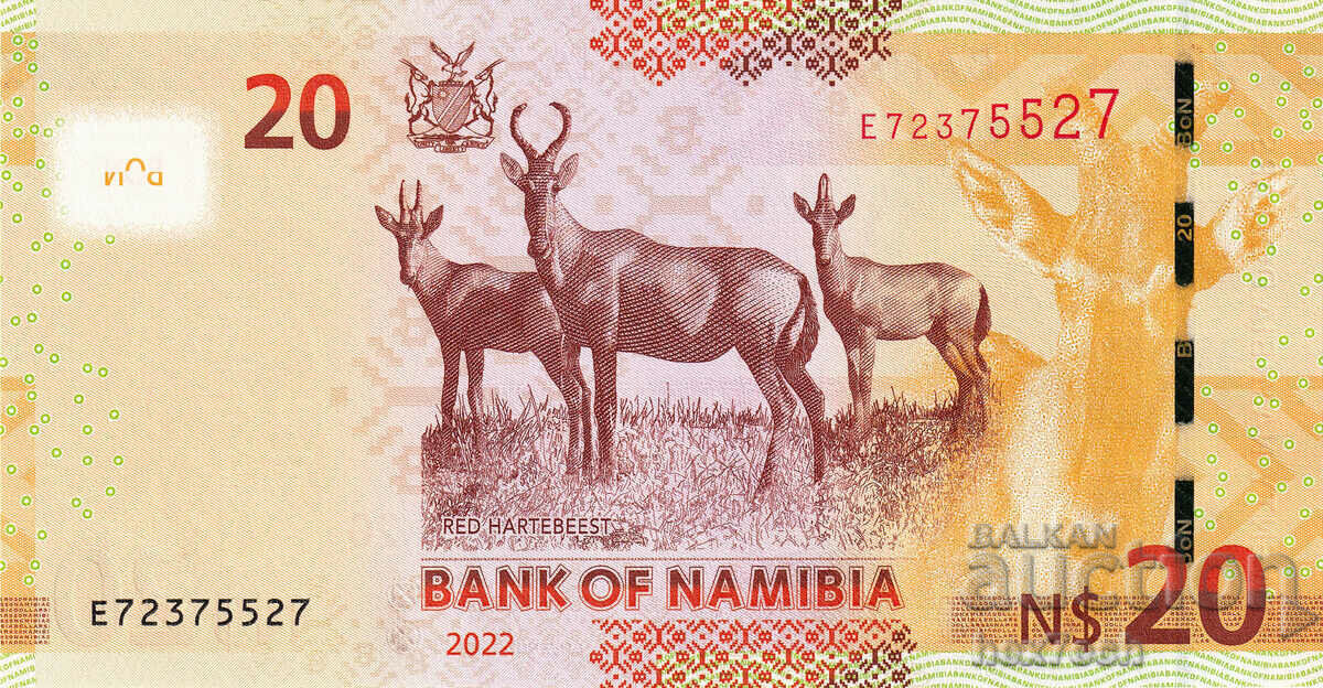 Auction ❤️ ⭐ Namibia 2022 $20 UNC New ⭐ ❤️ Auction ❤️ ⭐ Namibia 2022 $20 UNC New ⭐ ❤️