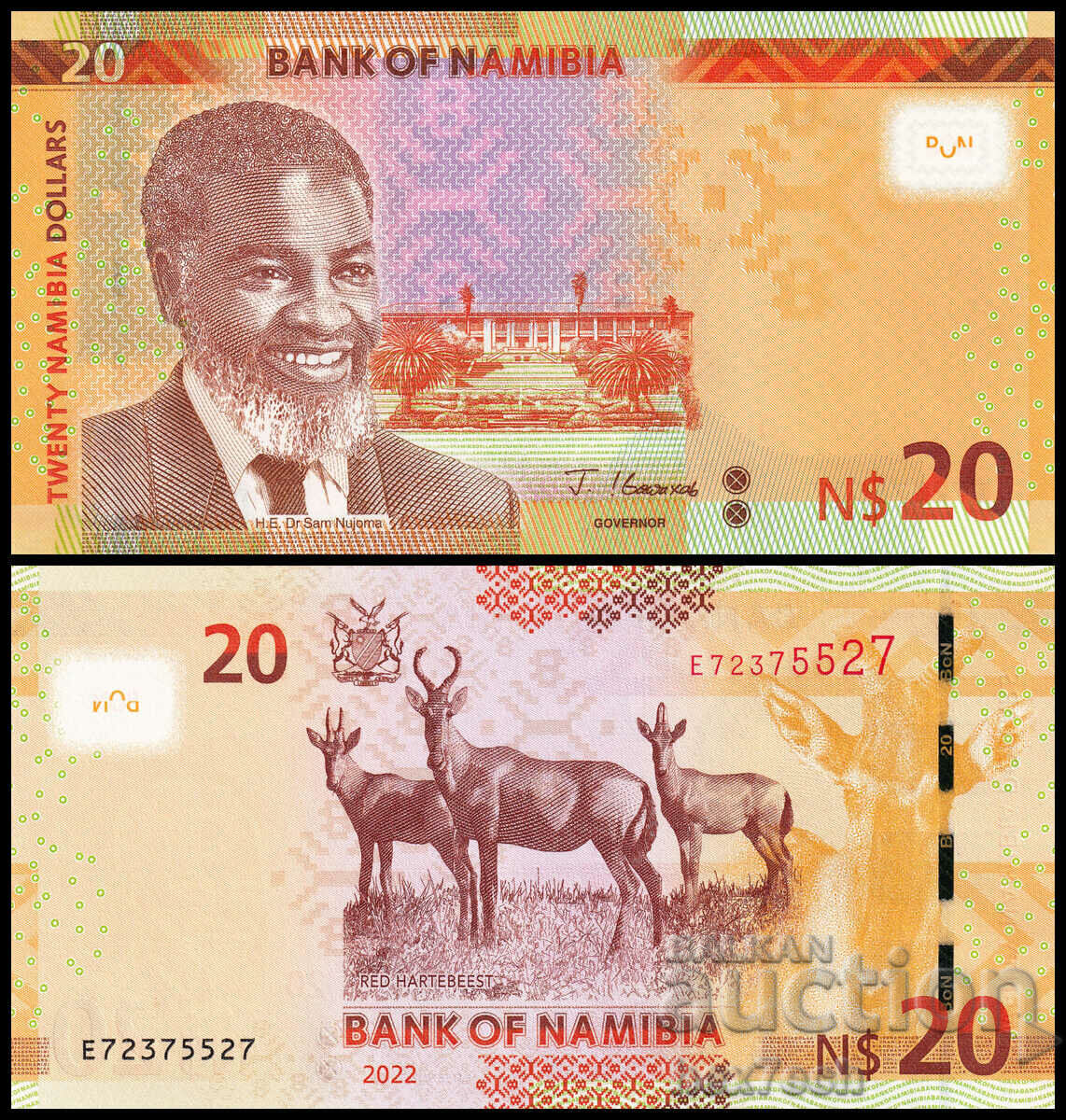 ❤️ ⭐ Namibia 2022 $20 UNC New ⭐ ❤️ ❤️ ⭐ Namibia 2022 $20 UNC New ⭐ ❤️