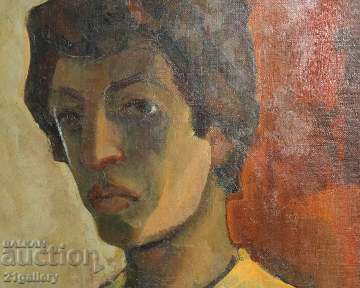 Auction Oil painting portrait unsigned Auction Oil painting portrait unsigned