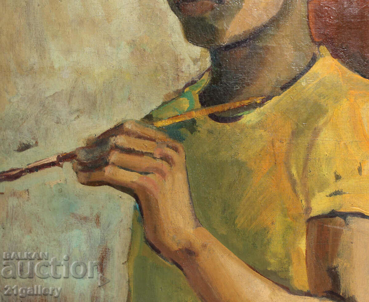 Oil painting portrait unsigned - 5 Oil painting portrait unsigned - 5