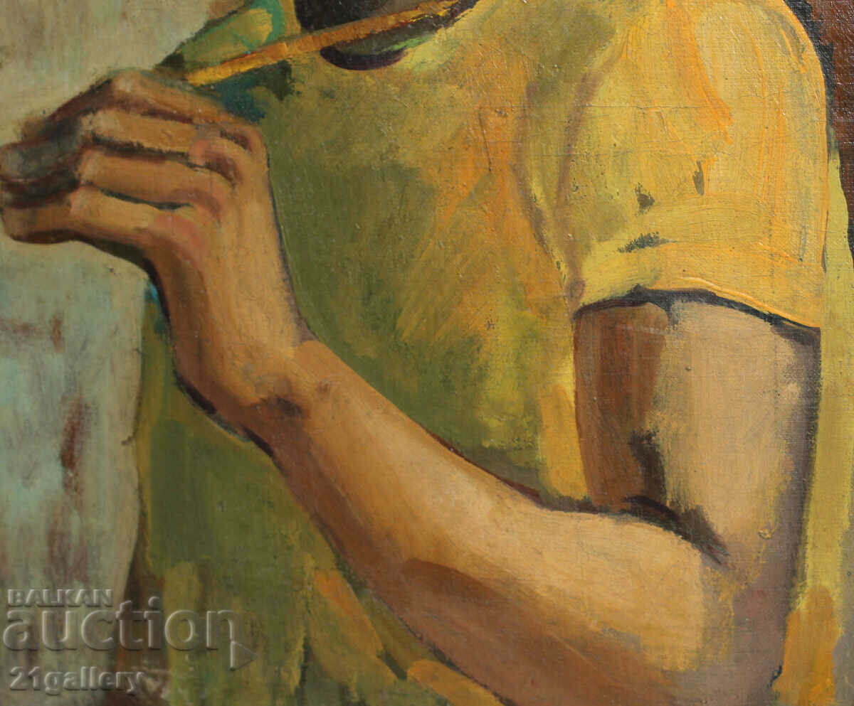 Oil painting portrait unsigned - 6 Oil painting portrait unsigned - 6