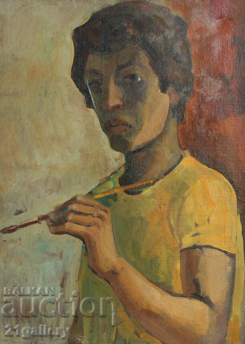 Oil painting portrait unsigned Oil painting portrait unsigned