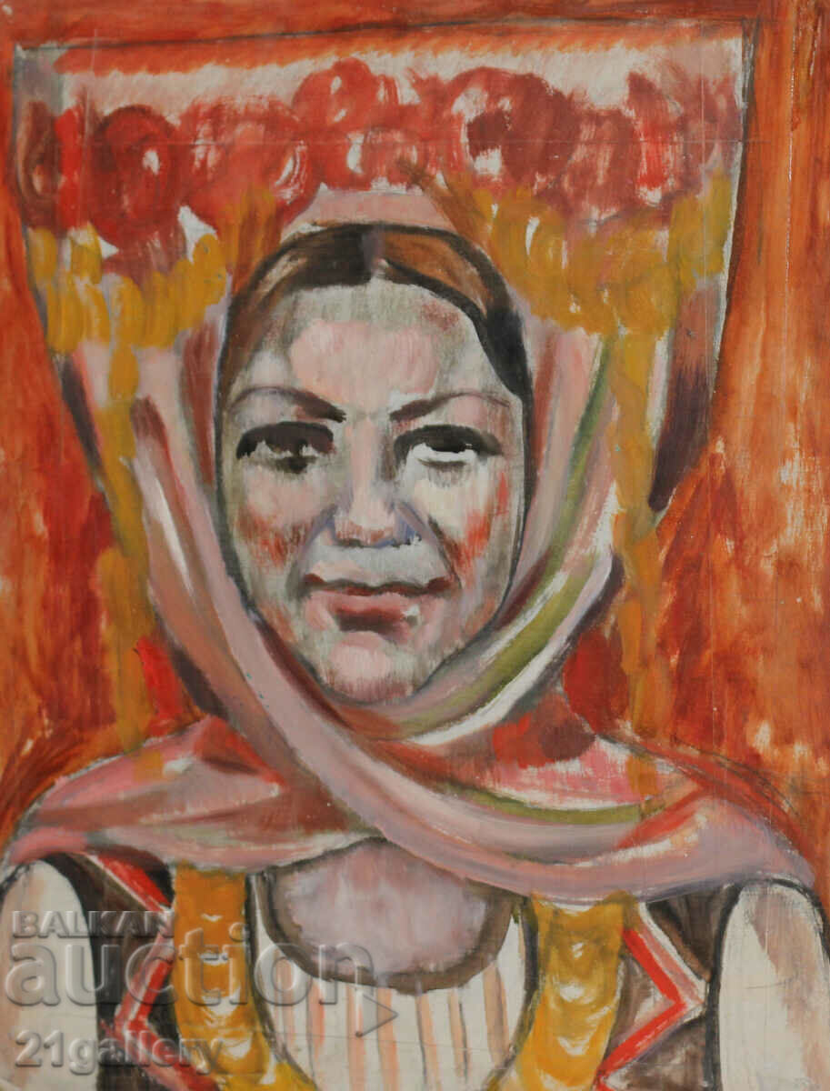 Oil painting portrait woman in costume with price 400.00 BGN | € 204.52 Oil painting portrait woman in costume with price 400.00 BGN | € 204.52