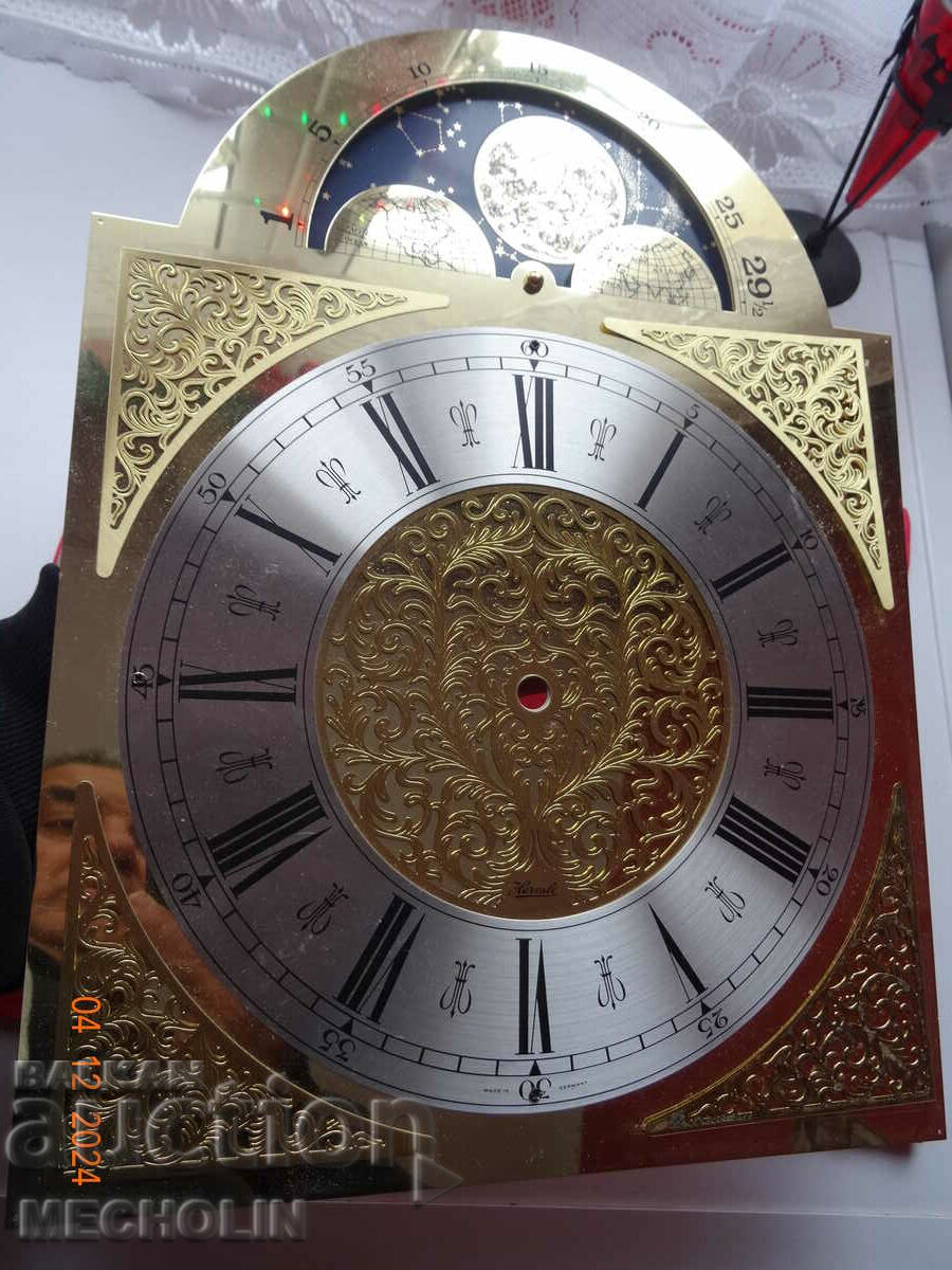 Auction NEW DIAL FOR HERMLE PARQUET CLOCK GERMANY Auction NEW DIAL FOR HERMLE PARQUET CLOCK GERMANY