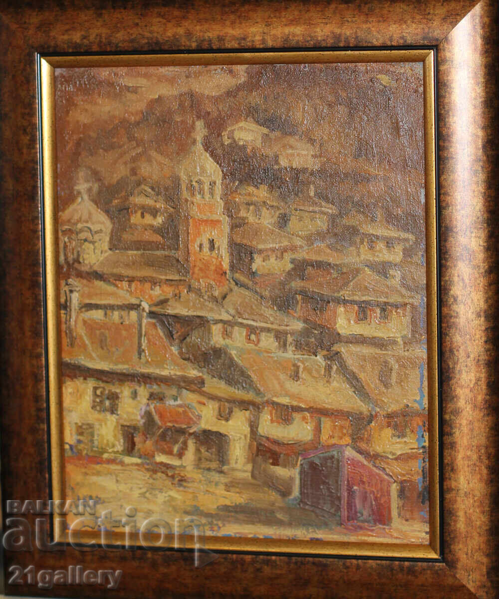 Ivan Hristov (1900 - 1987) oil paints, landscape from Lovech with price 1800.00 BGN | € 920.33 Ivan Hristov (1900 - 1987) oil paints, landscape from Lovech with price 1800.00 BGN | € 920.33