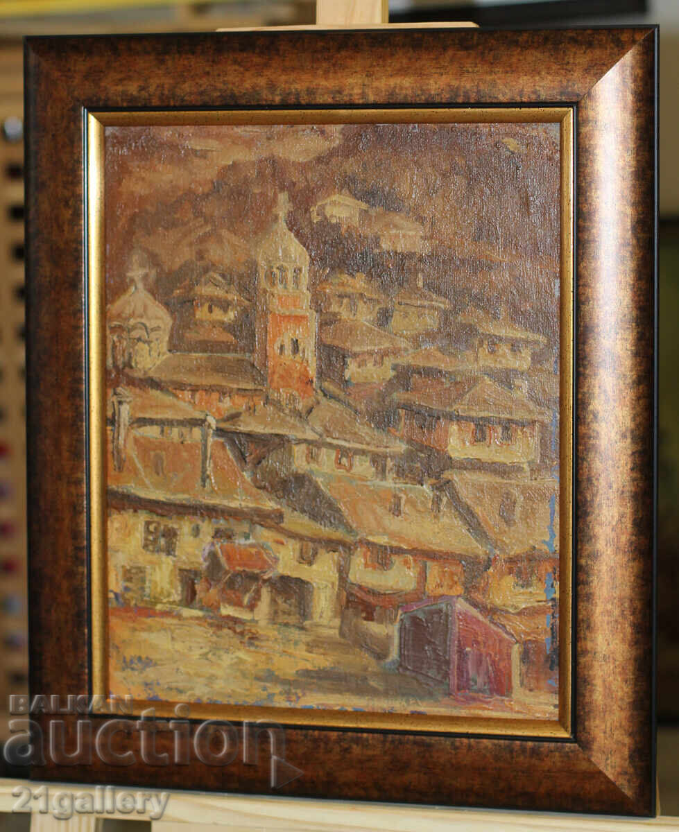 Auction Ivan Hristov (1900 - 1987) oil paints, landscape from Lovech Auction Ivan Hristov (1900 - 1987) oil paints, landscape from Lovech