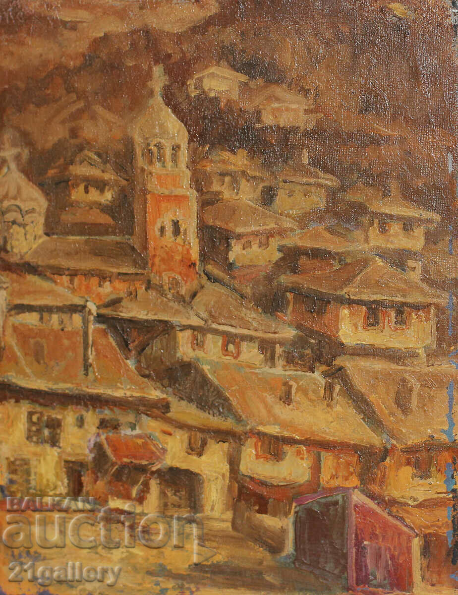 Ivan Hristov (1900 - 1987) picturi în ulei, peisaj din Lovech