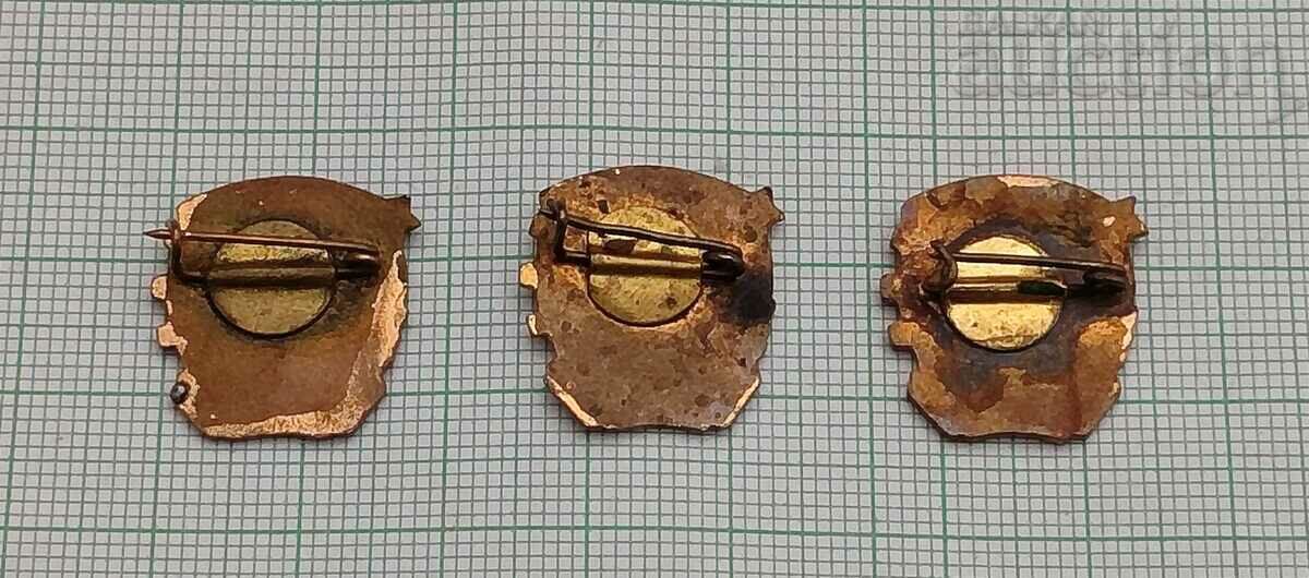 DKMS KOMSOMOL LOGO BADGE EMAIL LOT 3 PCS with price 5.00 BGN | € 2.56