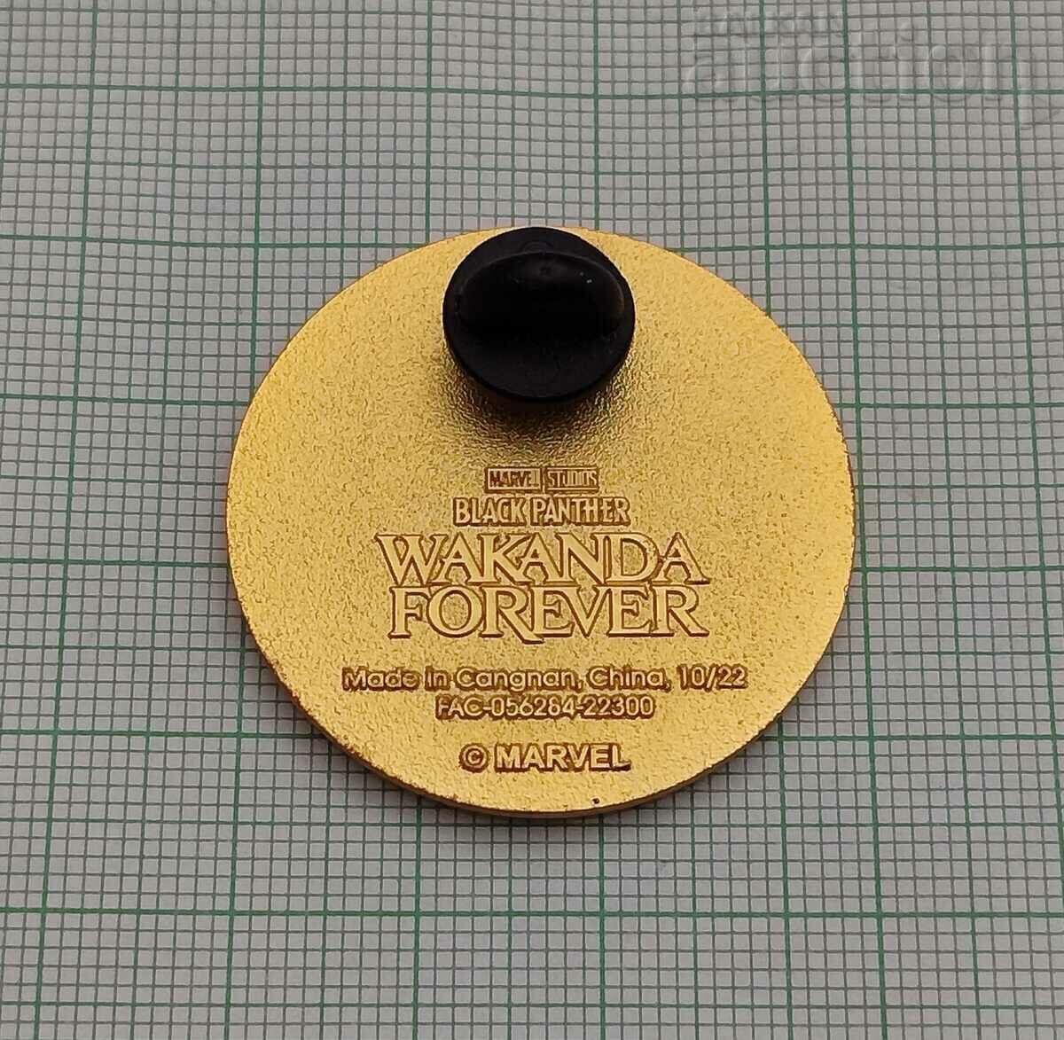 BLACK PANTHER WAKANDA FOREVER MARVEL PIN with price 12.00 BGN | € 6.14 BLACK PANTHER WAKANDA FOREVER MARVEL PIN with price 12.00 BGN | € 6.14