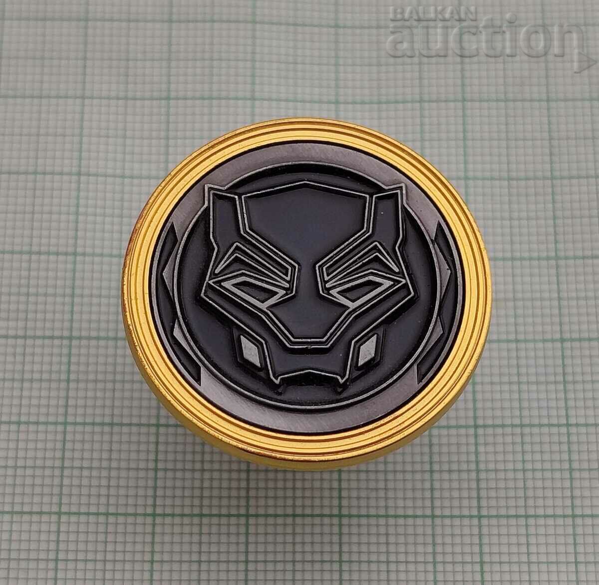 BLACK PANTHER WAKANDA FOREVER MARVEL PIN BLACK PANTHER WAKANDA FOREVER MARVEL PIN