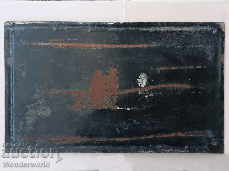 Delivery of Rare old enamel sign - NO SHOE WASHING Delivery of Rare old enamel sign - NO SHOE WASHING