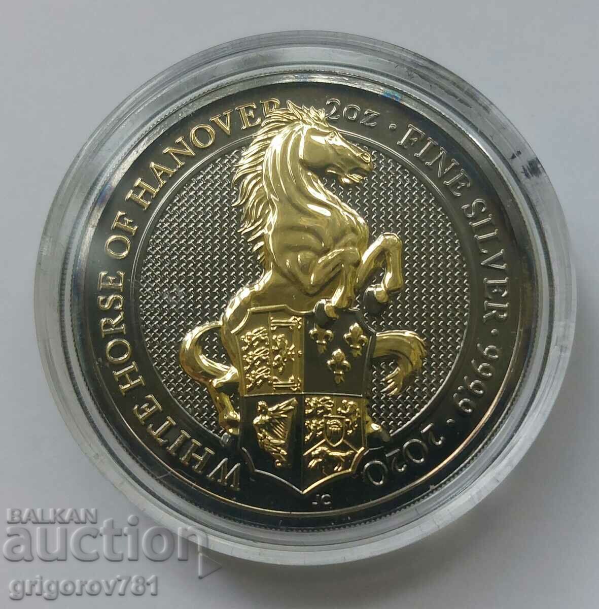 2 oz Silver Plated 2020 - Queen's Horse Beasts